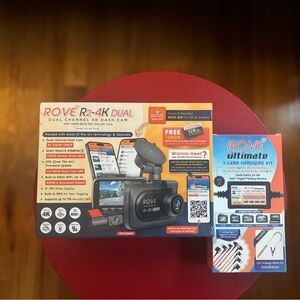 ROVE R2-4K Dual Dash Cam with Ultimate Hardware Kit